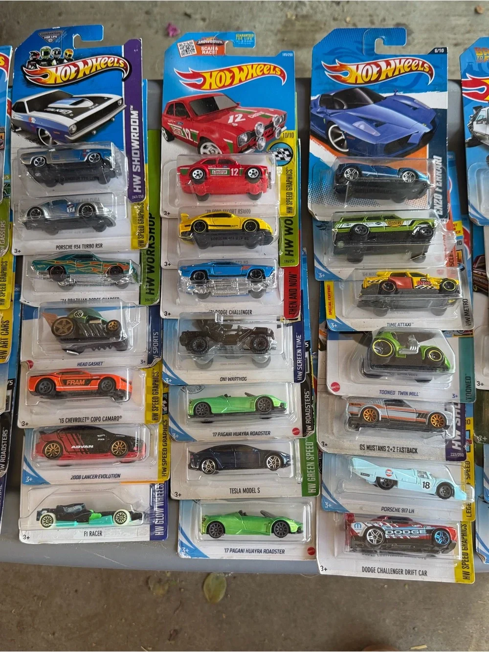 Hot Wheels Assorted Toy Cars - Blue, Red, Green, Yellow